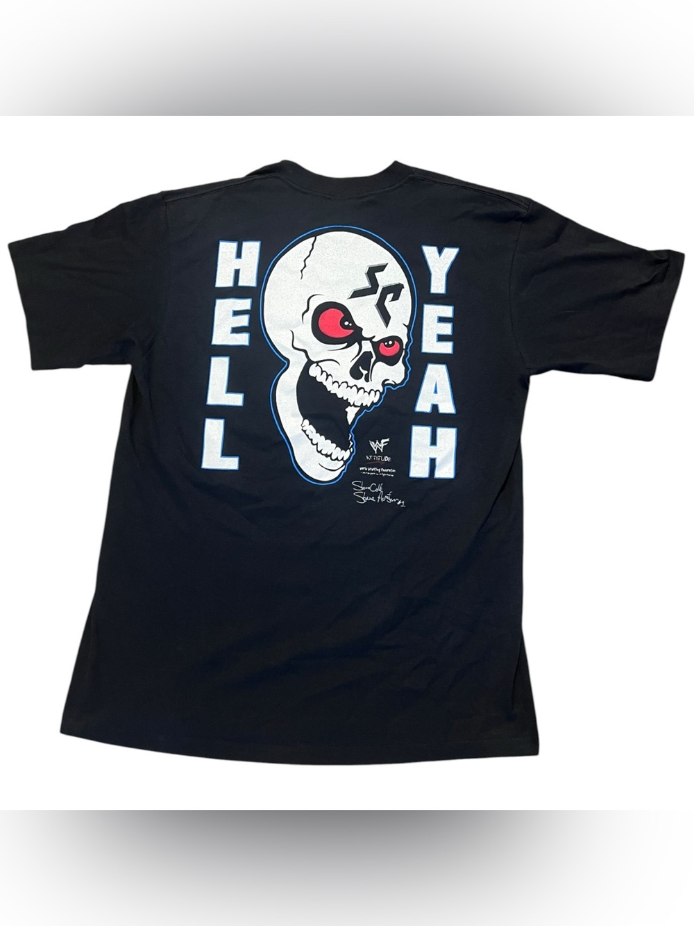 Rare Vtg 90’s WWF Stone Cold Steve Austin Single Stitch Double Side T-Shirt Sz L